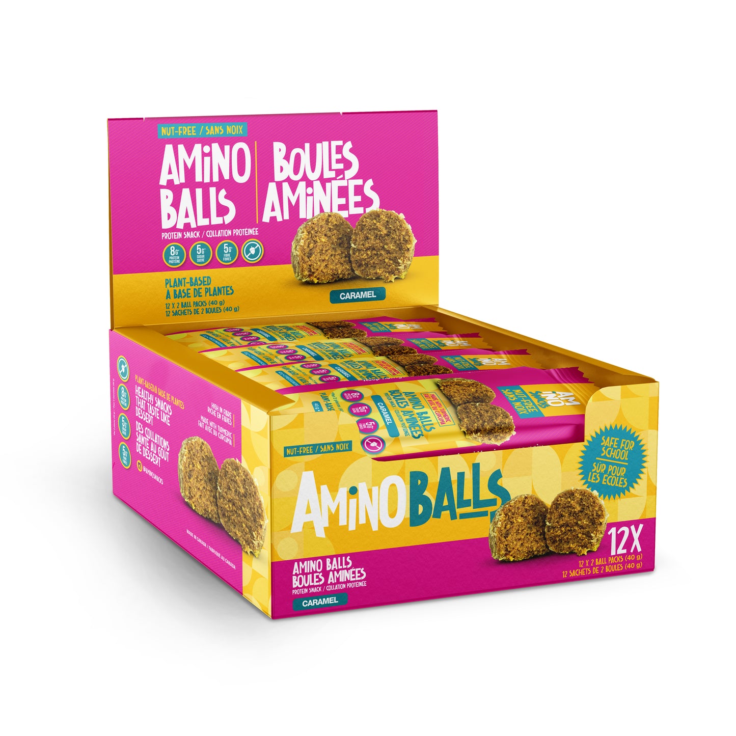 Photo of 12 pack of Amino Balls Caramel