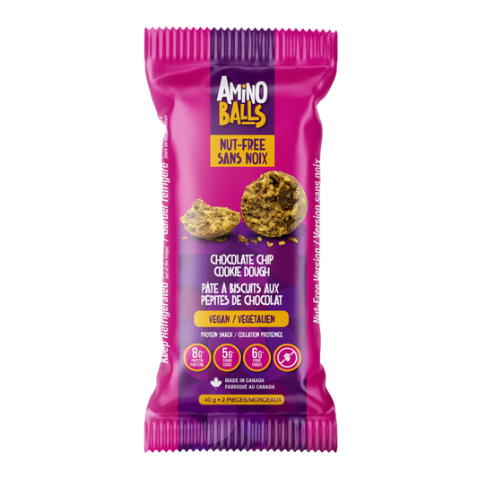 Photo of amino balls chocolate chip cookie dough