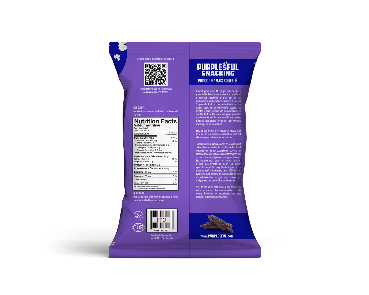 Purplesful Popcorn – Sea Salt
