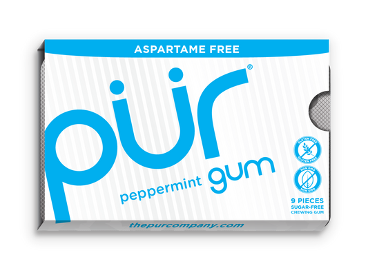 Photo of single pur gum blister pack peppermint